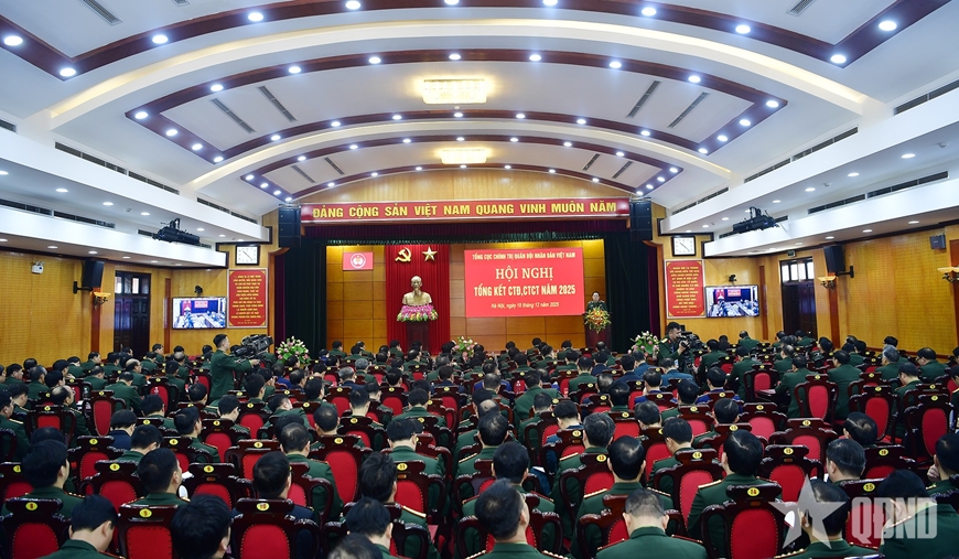 Đại tướng Nguyễn Trọng Nghĩa chủ trì Hội nghị tổng kết công tác Đảng, công tác chính trị năm 2025