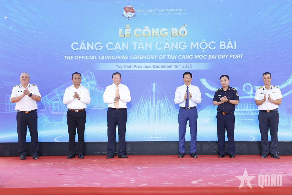 Chính thức vận hành Cảng cạn Tân Cảng Mộc Bài thúc đẩy thương mại xuyên biên giới Việt Nam-Campuchia