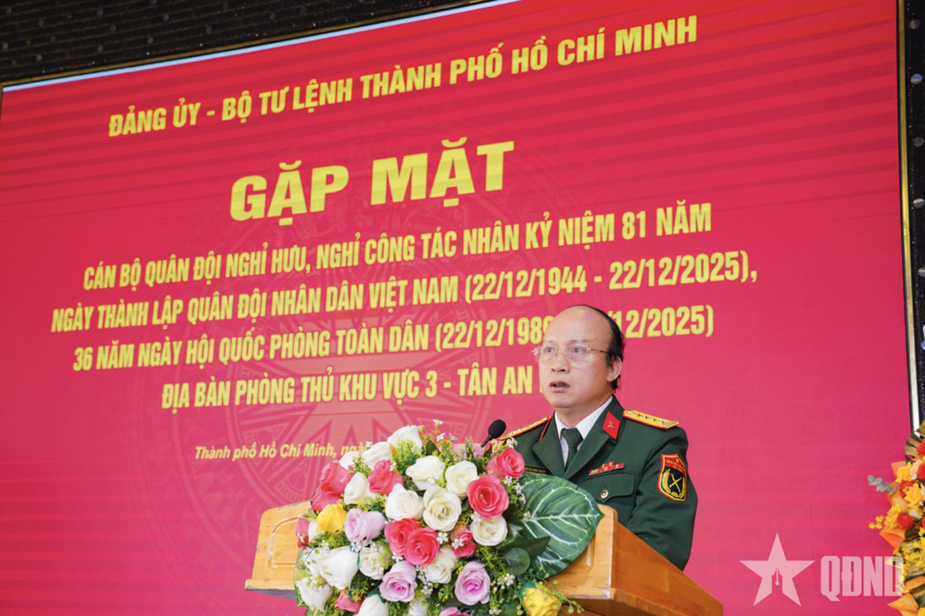 Bộ tư lệnh TP Hồ Chí Minh gặp mặt cán bộ Quân đội nghỉ hưu địa bàn Phòng thủ khu vực 3 - Tân An Hội