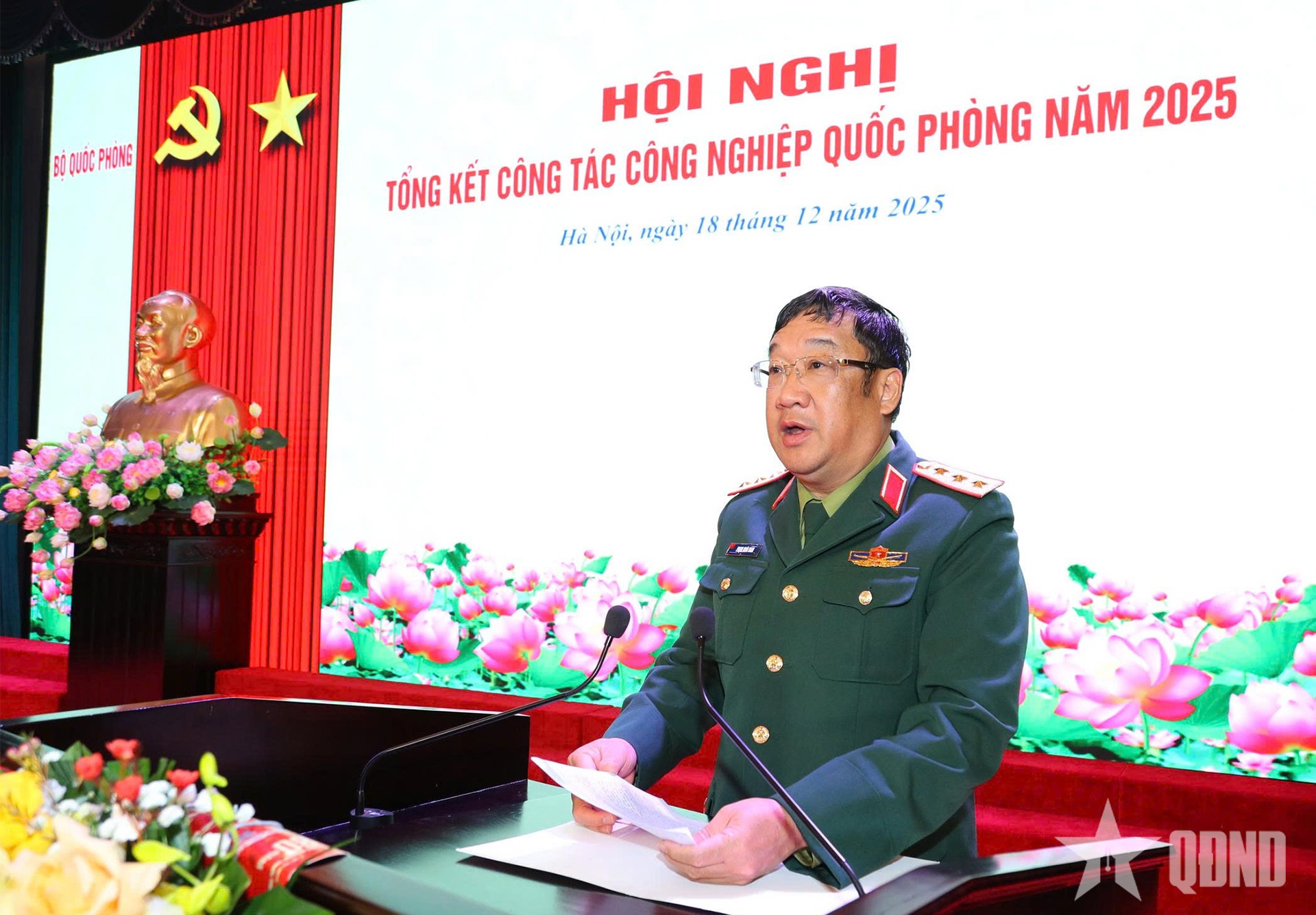 Thượng tướng Phạm Hoài Nam chủ trì Hội nghị tổng kết công tác công nghiệp quốc phòng năm 2025