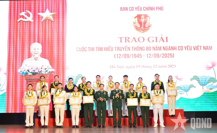 Ban Cơ yếu Chính phủ: Tuyên dương các tập thể, cá nhân tiêu biểu xuất sắc trong thực hiện nhiệm vụ năm 2025