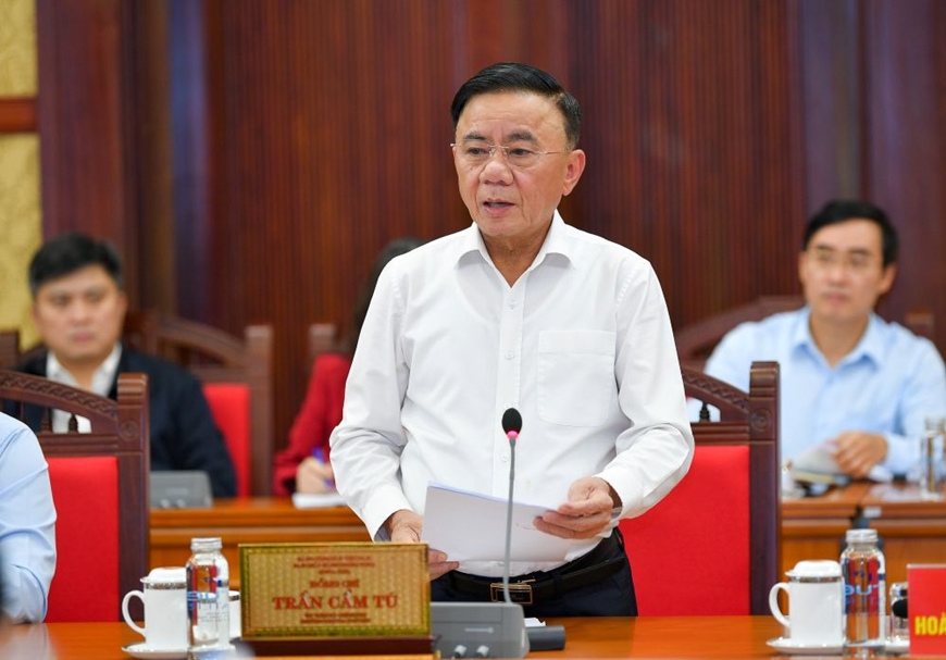 Thường trực Ban Bí thư Trần Cẩm Tú chủ trì họp rà soát công tác tổ chức phục vụ Đại hội XIV của Đảng