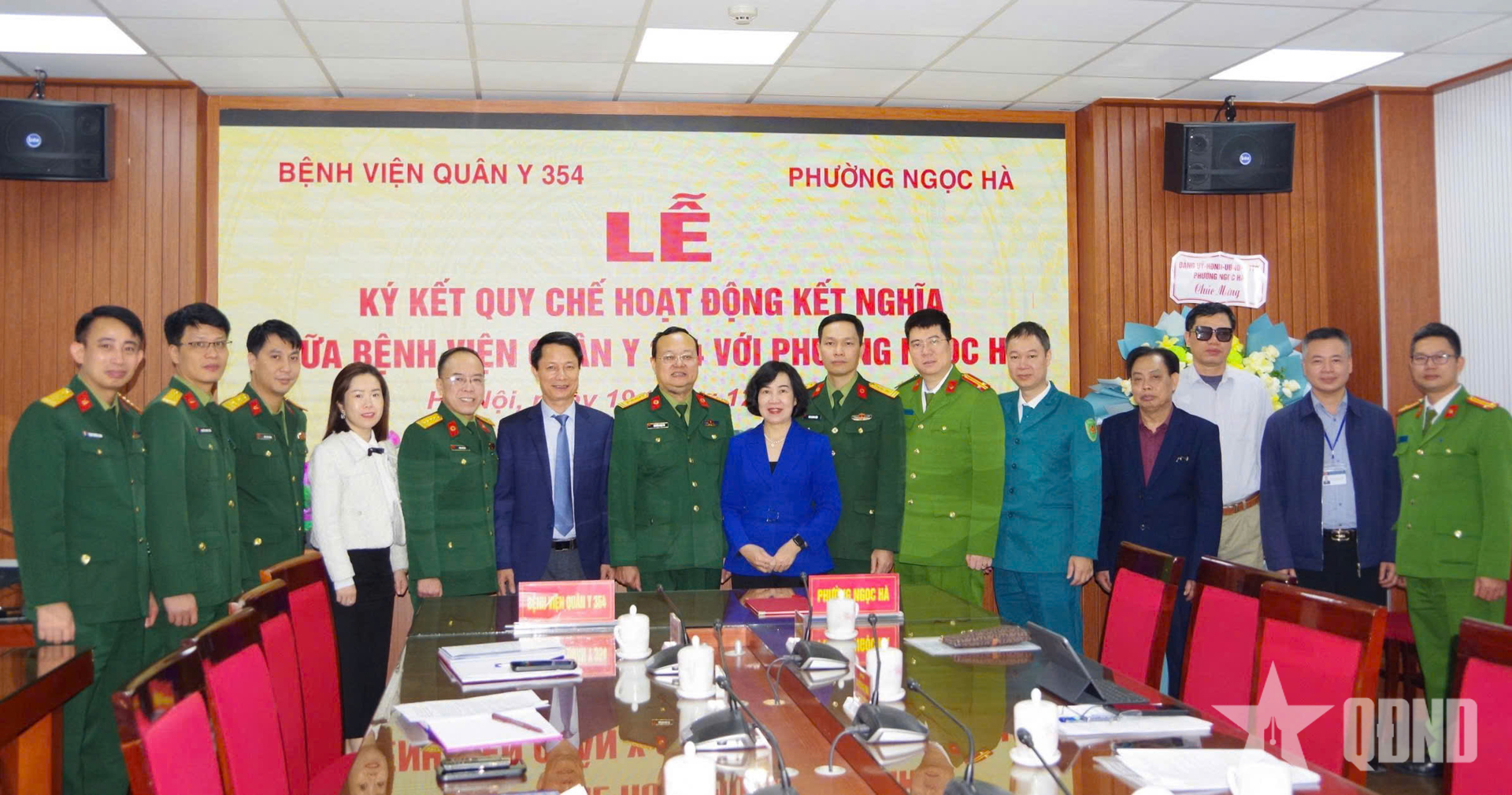 Bệnh viện Quân y 354 ký kết quy chế phối hợp kết nghĩa với phường Ngọc Hà (Hà Nội)