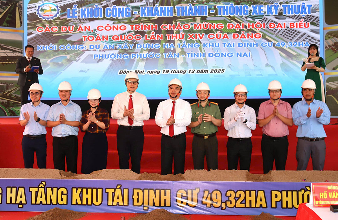 Khởi công xây dựng khu tái định cư hơn 49ha tại Đồng Nai

