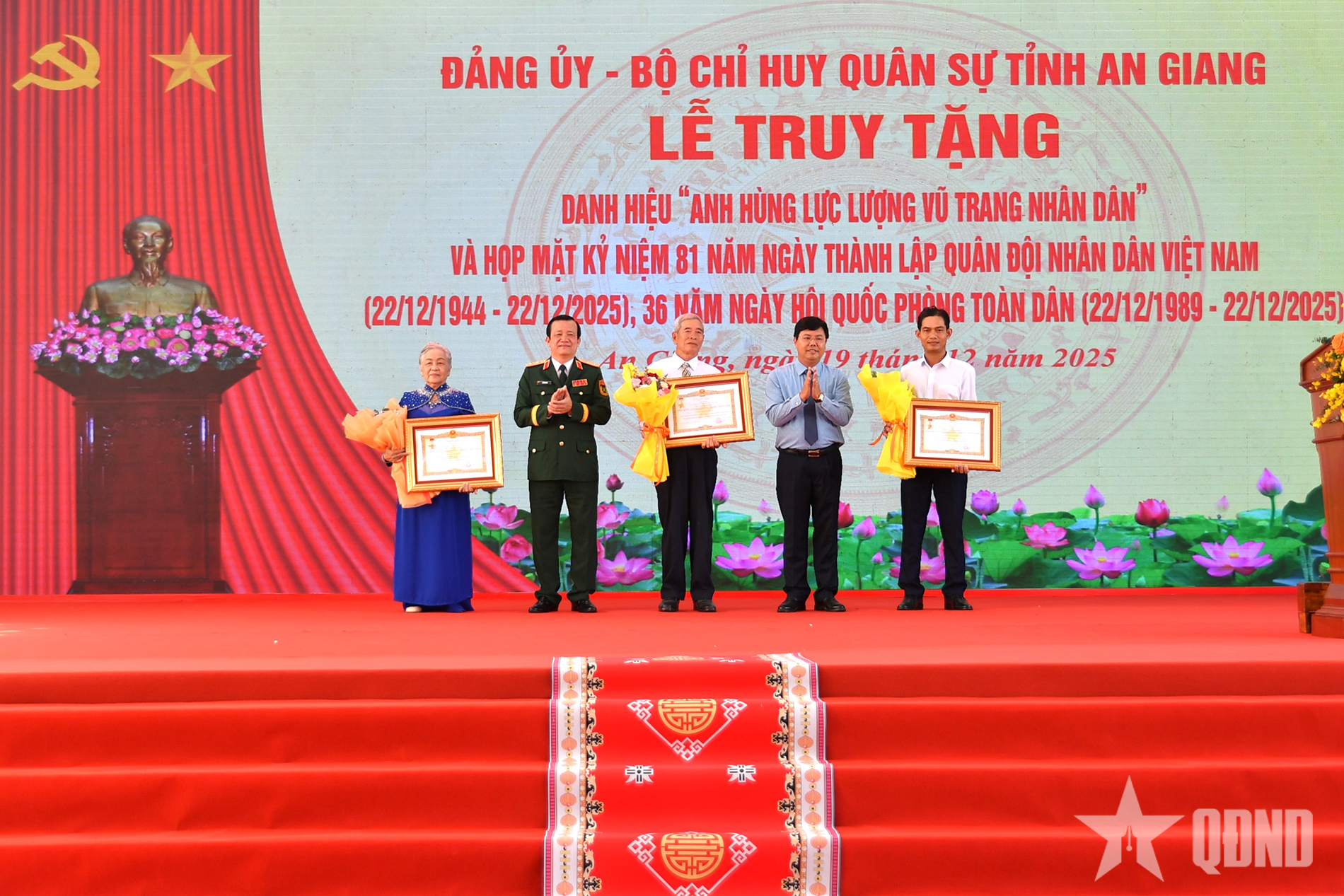 An Giang: Truy tặng danh hiệu Anh hùng LLVT nhân dân