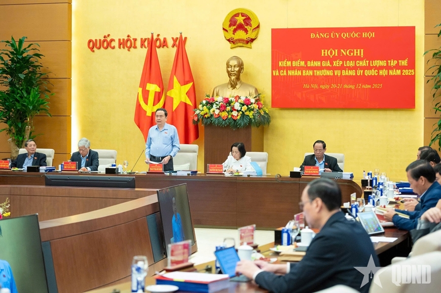 Chủ tịch Quốc hội Trần Thanh Mẫn chủ trì Hội nghị kiểm điểm, đánh giá, xếp loại năm 2025