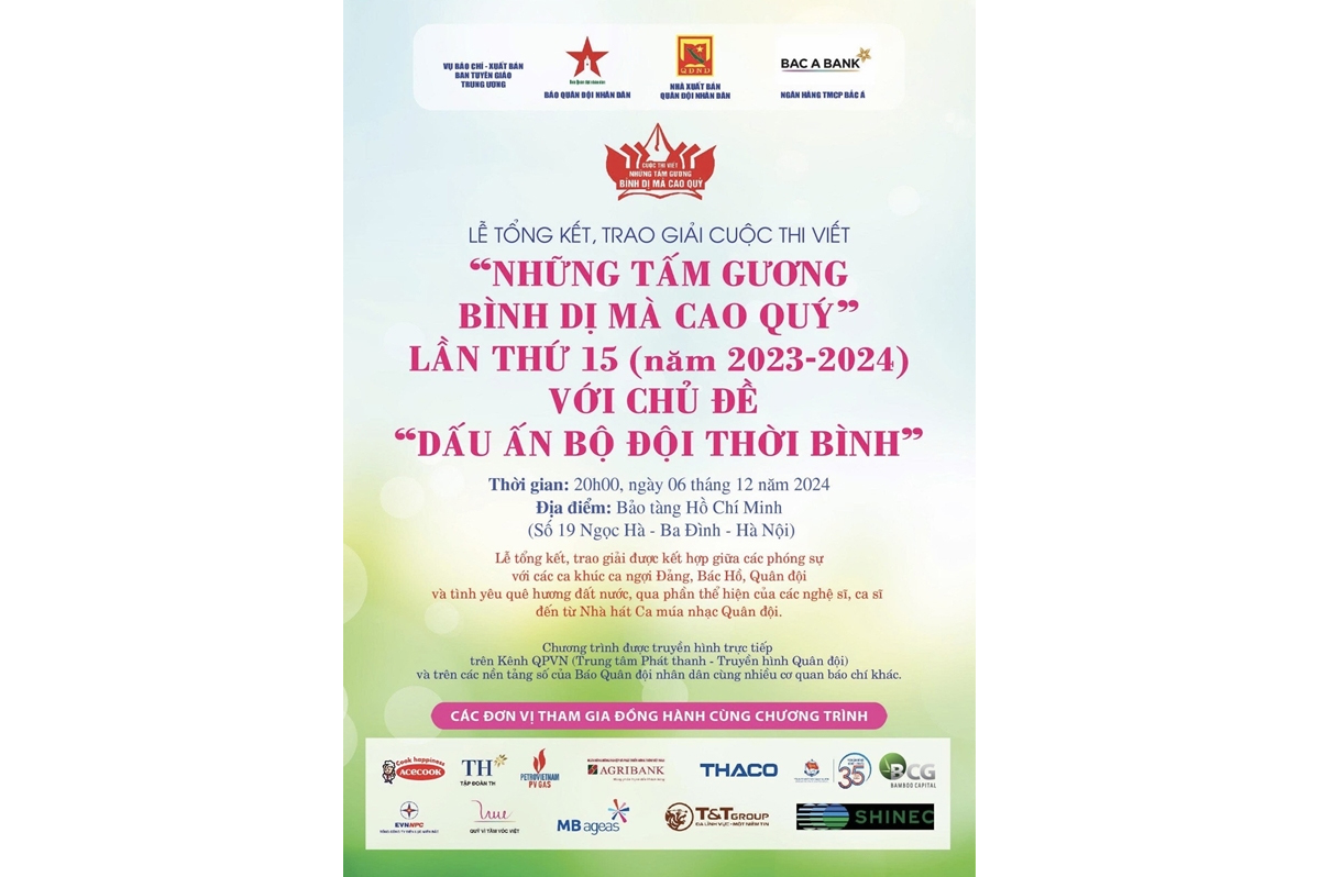 Lễ tổng kết, trao giải cuộc thi viết 