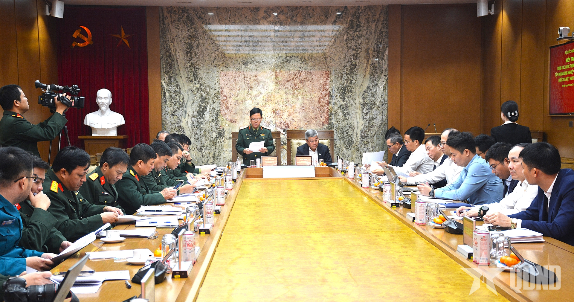 Bộ Quốc phòng kiểm tra công tác quốc phòng tại Tập đoàn Công nghiệp-Năng lượng quốc gia Việt Nam