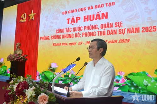 Bộ Giáo dục và Đào tạo tập huấn công tác quốc phòng, quân sự