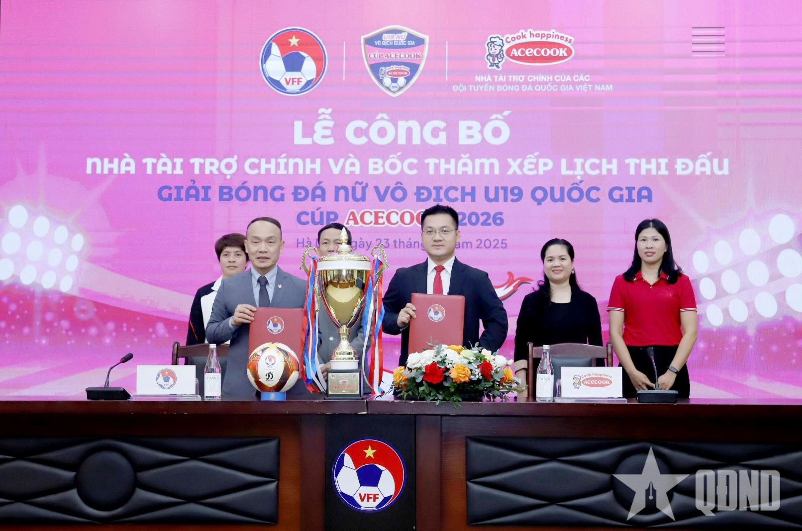 Công bố tài trợ và bốc thăm xếp lịch thi đấu giải U19 nữ quốc gia - Cúp Acecook 2026

