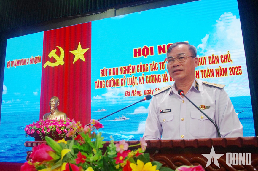 Vùng 3 Hải quân rút kinh nghiệm công tác tư tưởng, kỷ luật