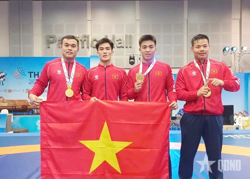 Những gương mặt v&agrave;ng của thể thao Qu&acirc;n đội