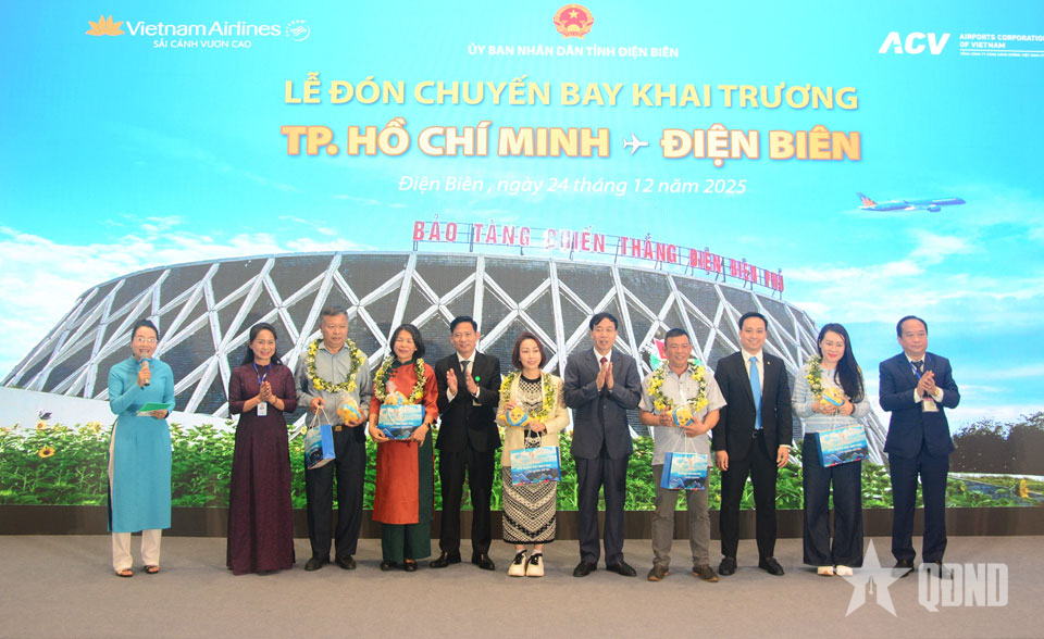 Điện Biên: Khai trương đường bay TP Hồ Chí Minh - Điện Biên 