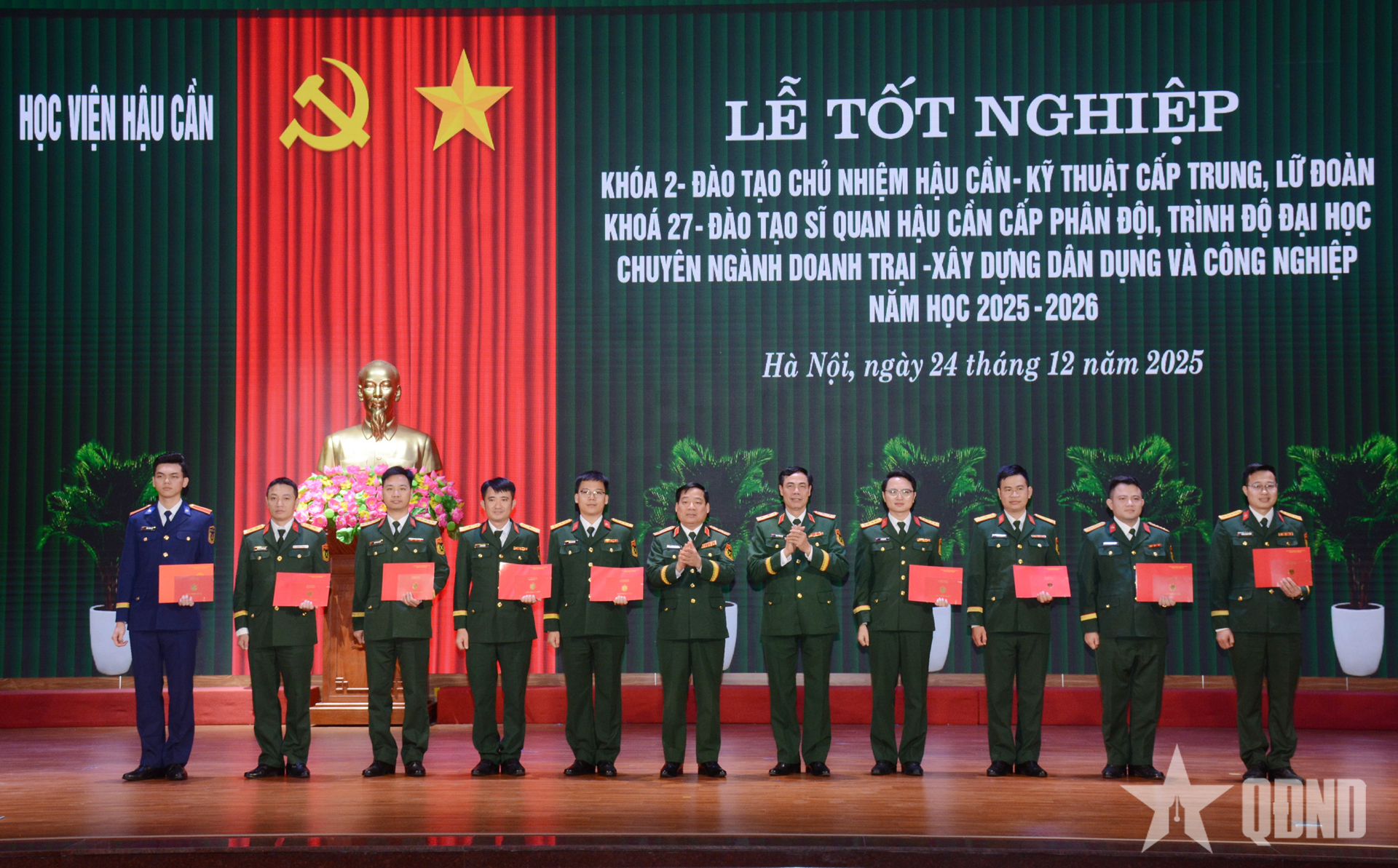 Học viện Hậu cần tổ chức Lễ tốt nghiệp các khóa đào tạo học kỳ I, năm học 2025-2026