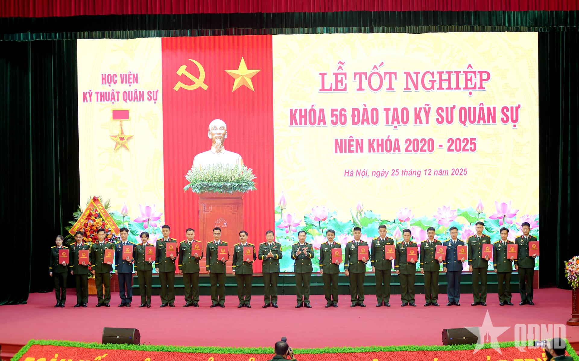 Học viện Kỹ thuật Quân sự tổ chức Lễ tốt nghiệp cho học viên kỹ sư quân sự khóa 56