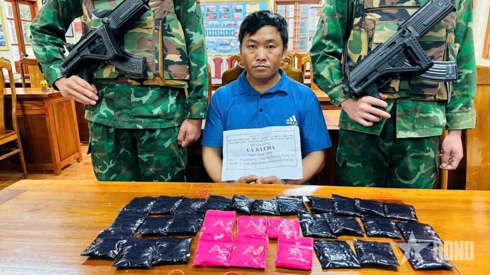 Biên phòng Nghệ An: Thu giữ 6 nghìn viên ma túy tổng hợp