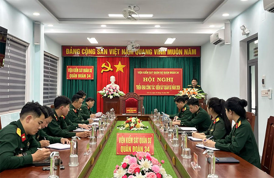 Viện kiểm sát quân sự Quân đoàn 34 sớm ổn định tổ chức, triển khai hiệu quả nhiệm vụ