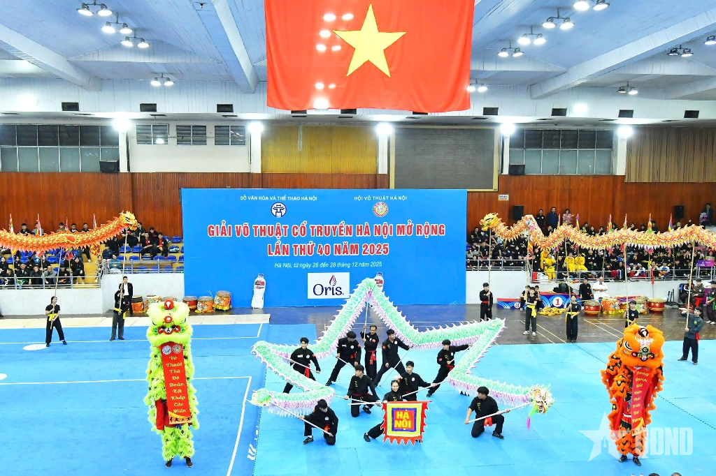 Khai mạc Giải Võ thuật cổ truyền Hà Nội mở rộng lần thứ 40 năm 2025