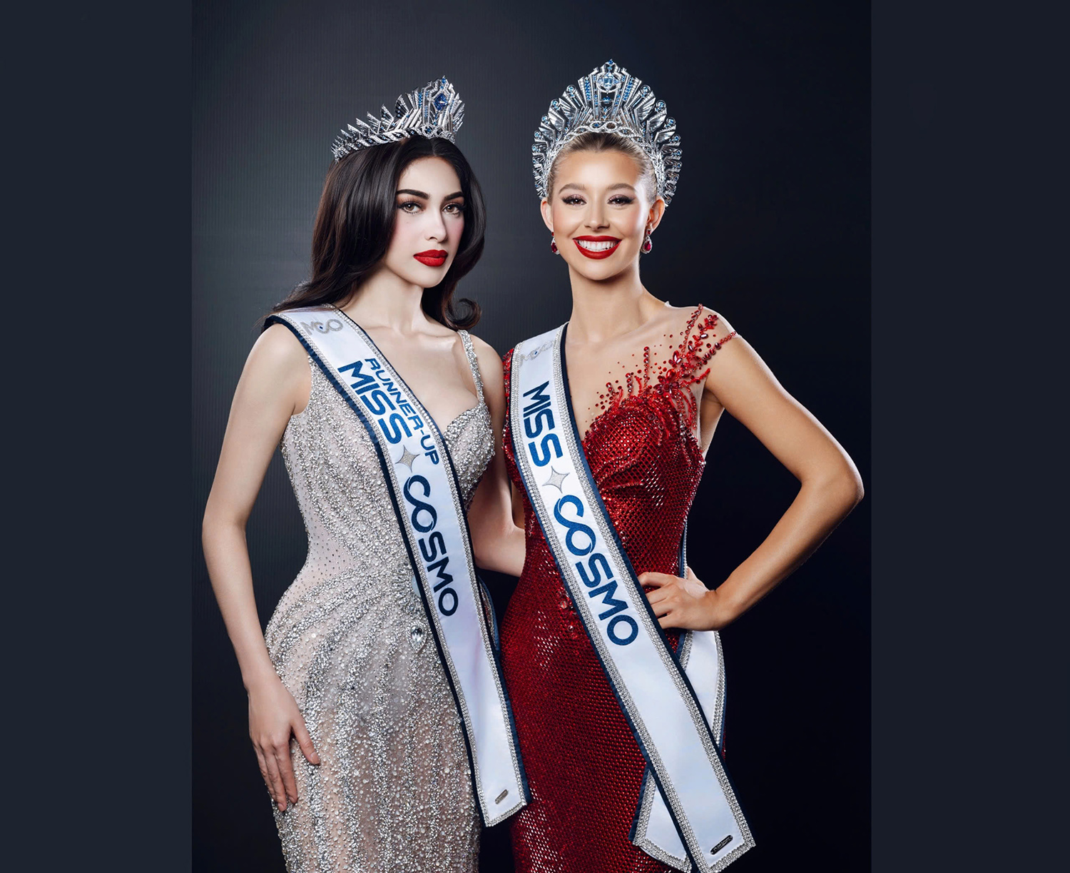 Top 2 Hoa hậu Hoàn vũ quốc tế (Miss Cosmo) 2025 giao lưu tại Báo Quân đội nhân dân