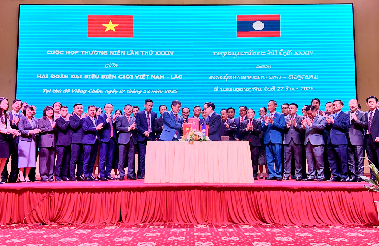 Cuộc họp thường niên lần thứ 34 đoàn đại biểu biên giới Việt Nam - Lào

