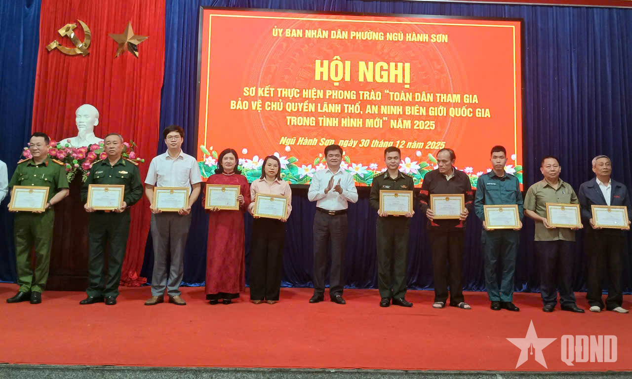 Phường Ngũ Hành Sơn phát huy sức mạnh toàn dân tham gia bảo vệ chủ quyền, an ninh biên giới

