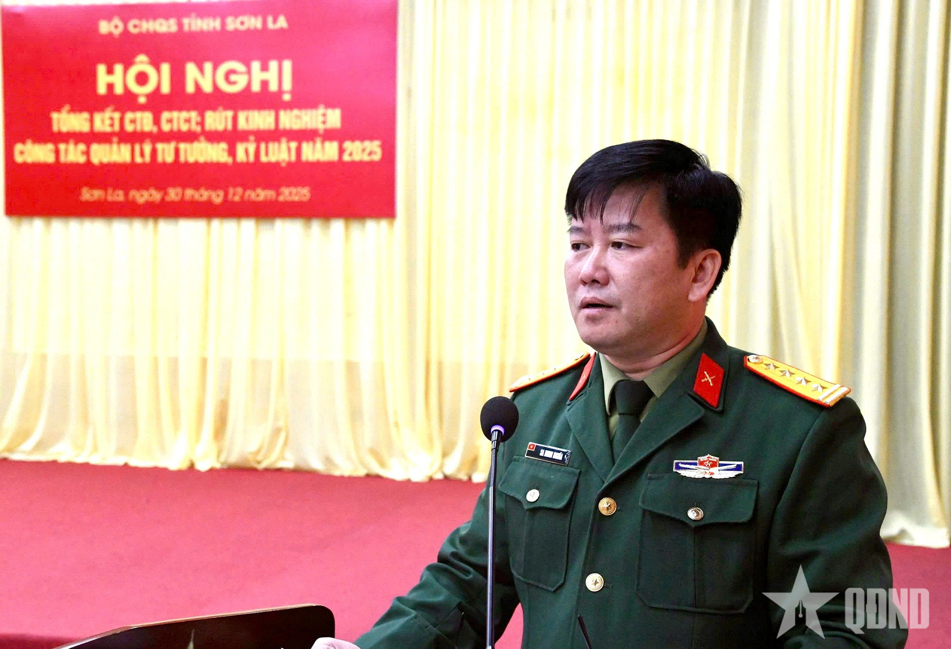 Bộ CHQS tỉnh Sơn La tổng kết công tác Đảng, công tác chính trị năm 2025