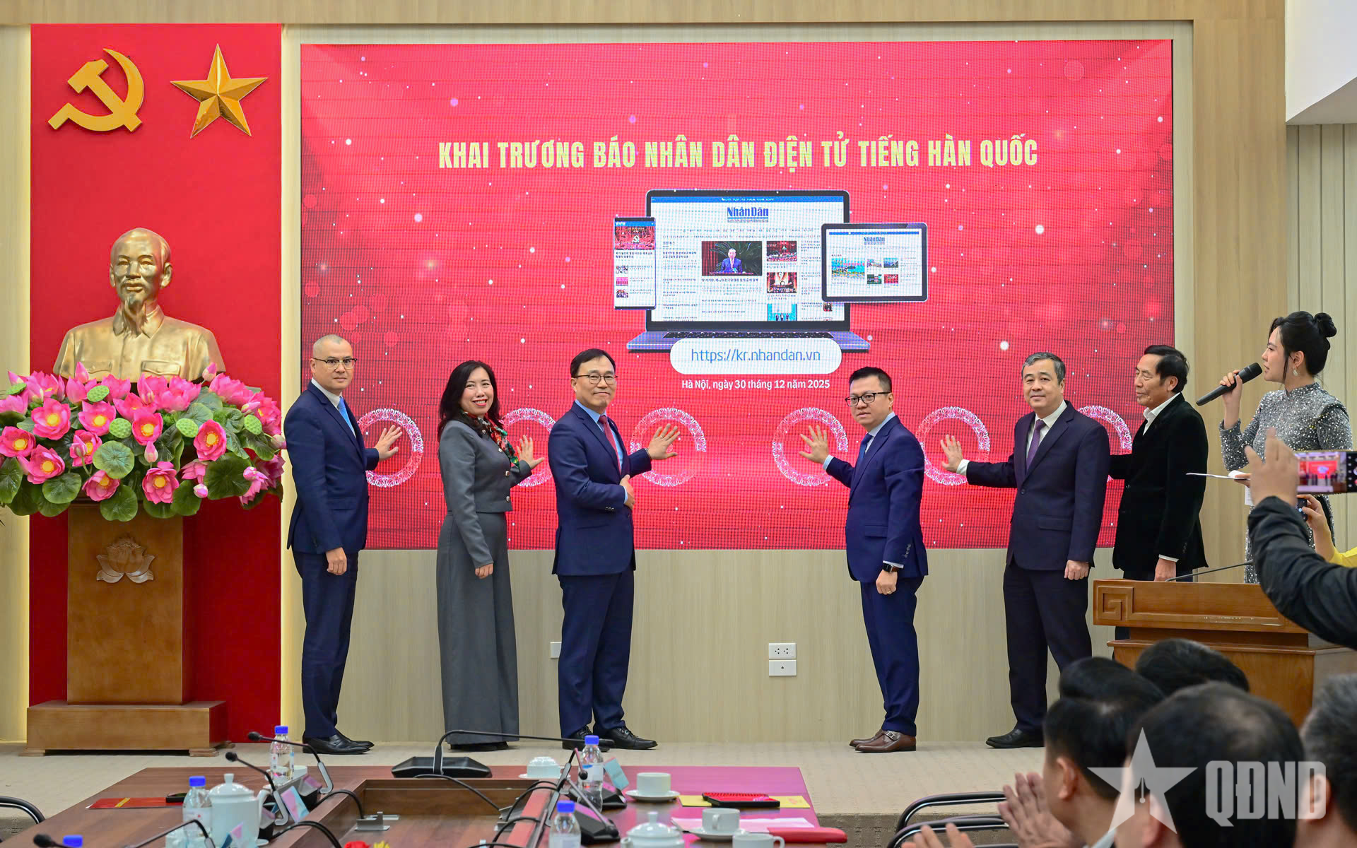 Báo Nhân Dân chính thức ra mắt trang điện tử tiếng Hàn Quốc