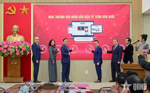 Báo Nhân Dân chính thức ra mắt trang điện tử tiếng Hàn Quốc