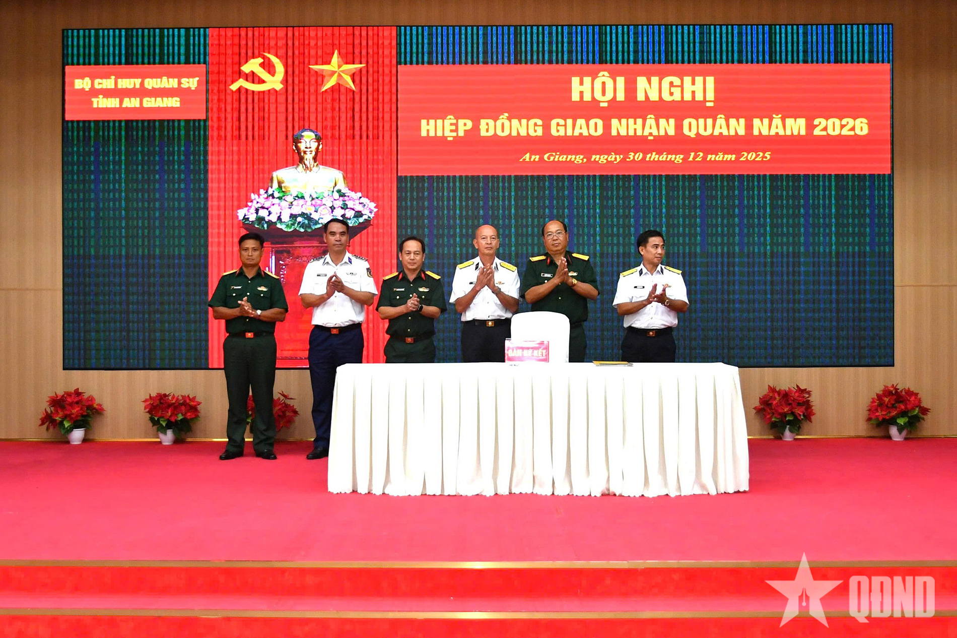 An Giang: Hiệp đồng giao nhận quân và hiệp đồng huấn luyện dự bị động viên năm 2026
