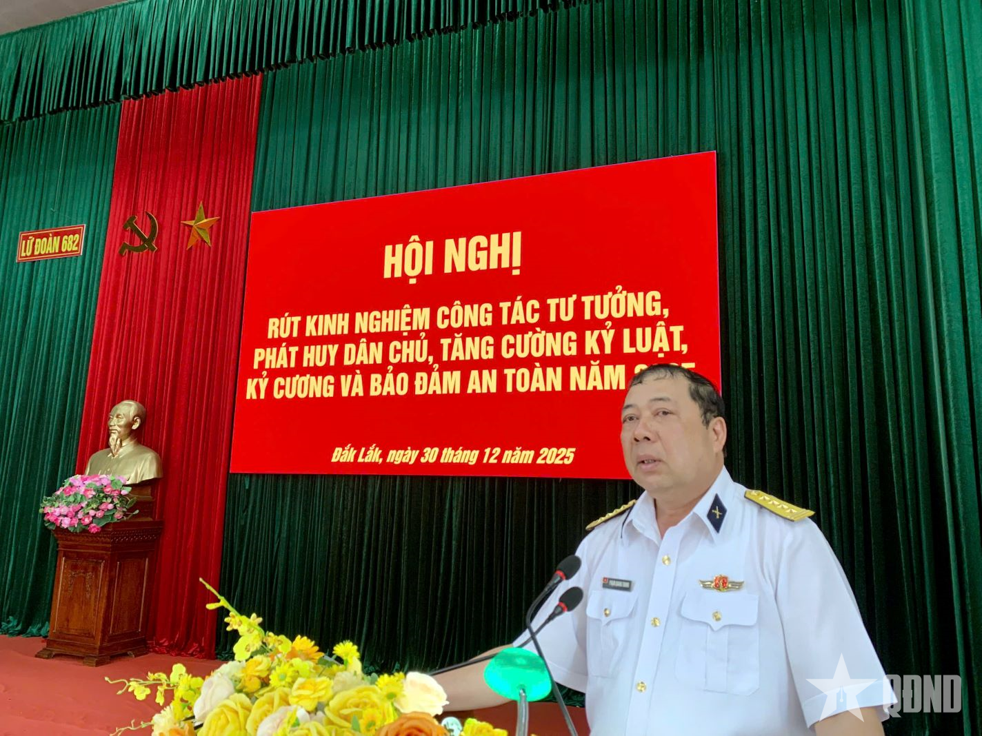 Lữ đoàn 682, Vùng 4 Hải quân rút kinh nghiệm công tác tư tưởng năm 2025