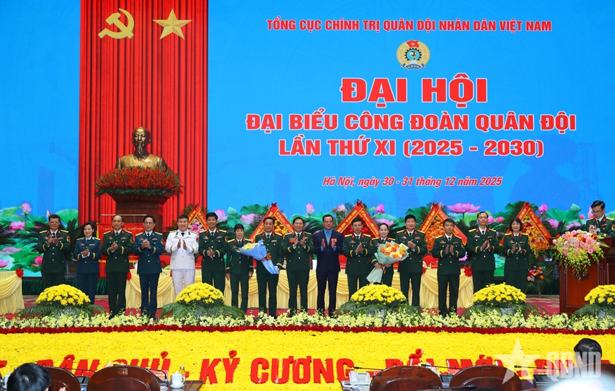 Đại hội đại biểu Công đoàn Quân đội lần thứ XI thành công tốt đẹp