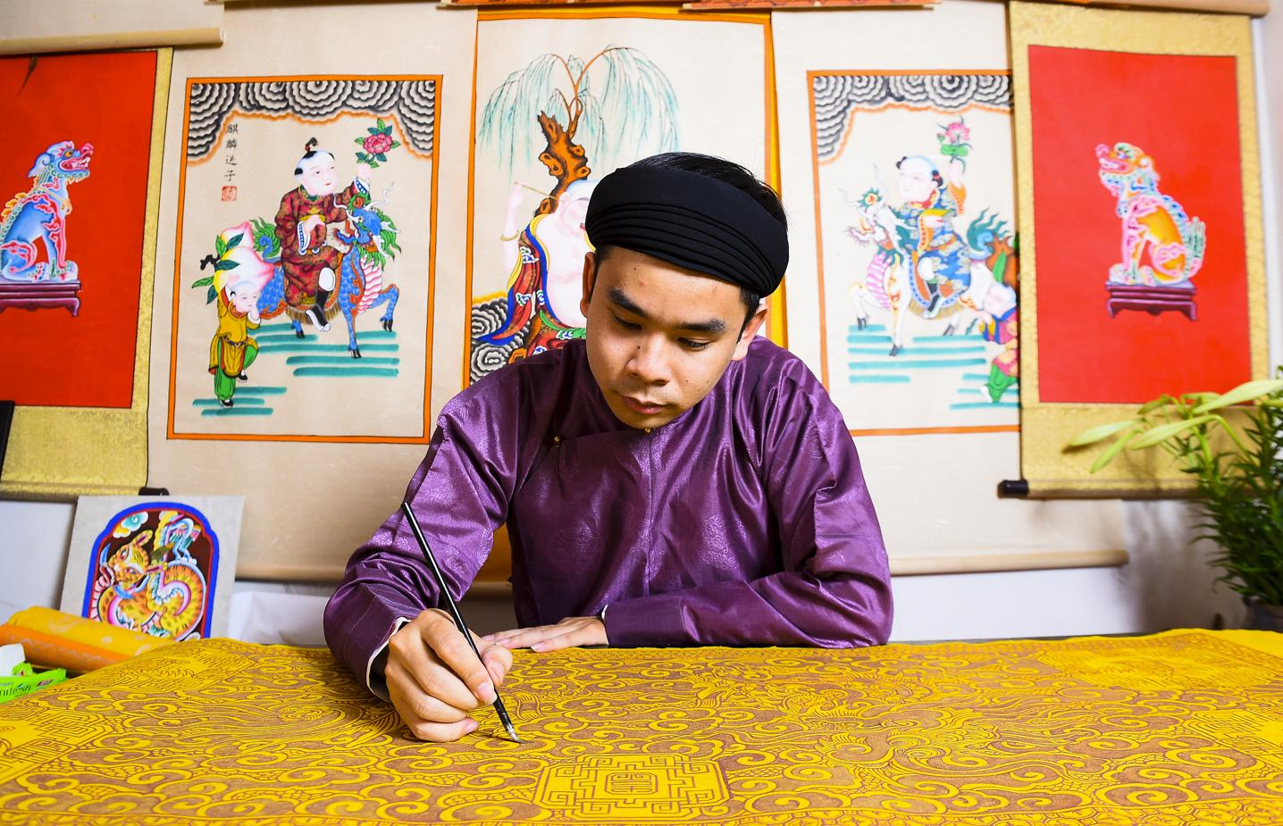 Thổi hồn đương đại vào tranh dân gian