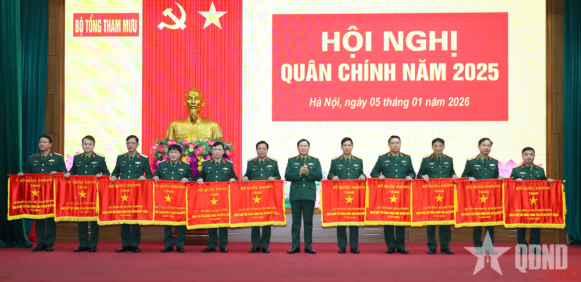 Đại tướng Nguyễn Tân Cương chủ trì Hội nghị quân chính Bộ Tổng Tham mưu năm 2025