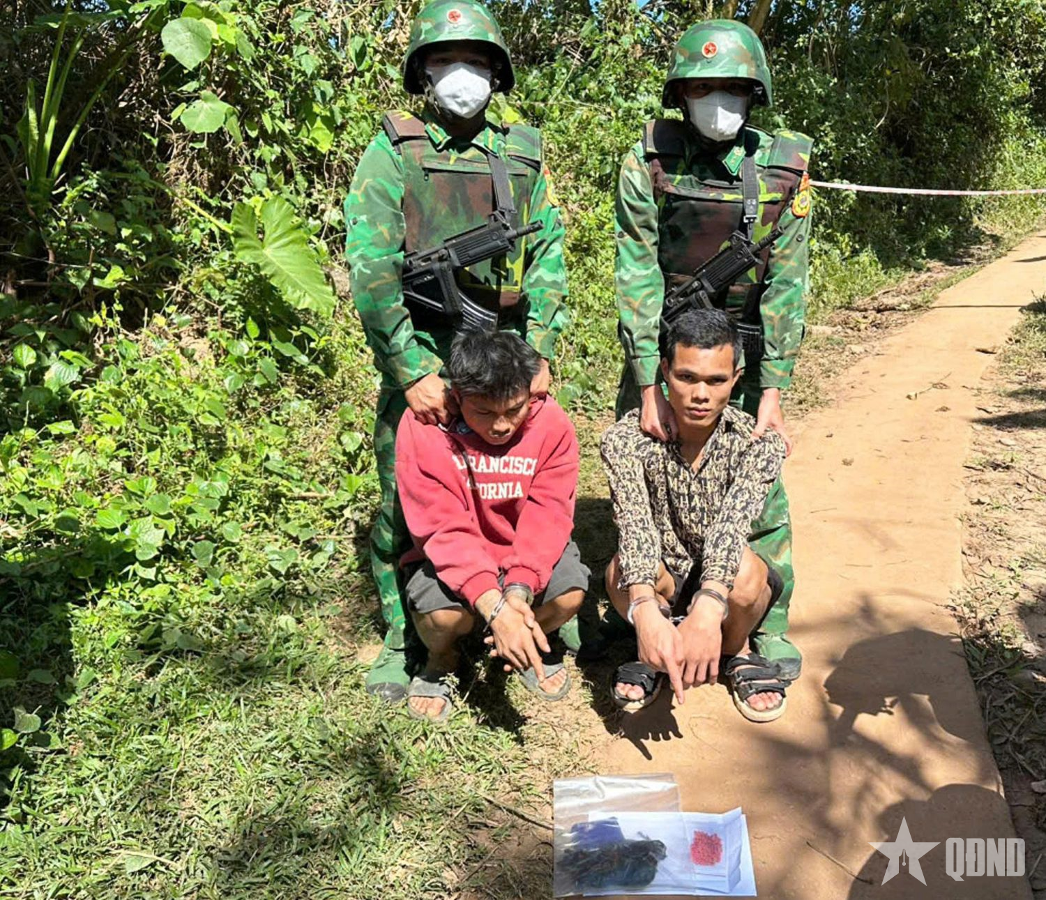 Bộ đội Biên phòng Quảng Trị bắt giữ các đối tượng tàng trữ trái phép chất ma túy ở khu vực biên giới

