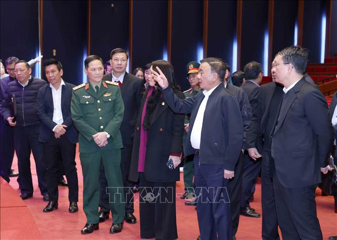 Thường trực Ban Bí thư Trần Cẩm Tú kiểm tra công tác chuẩn bị Đại hội XIV của Đảng