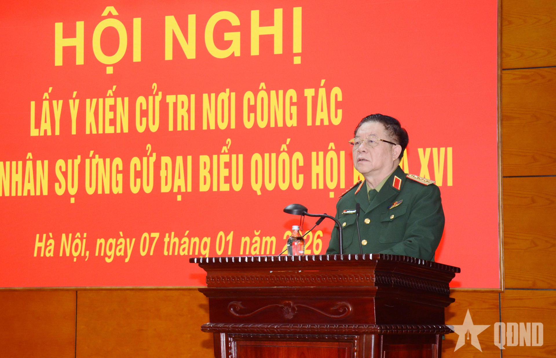 Thống nhất giới thiệu Đại tướng Nguyễn Trọng Nghĩa ứng cử đại biểu Quốc hội khóa XVI