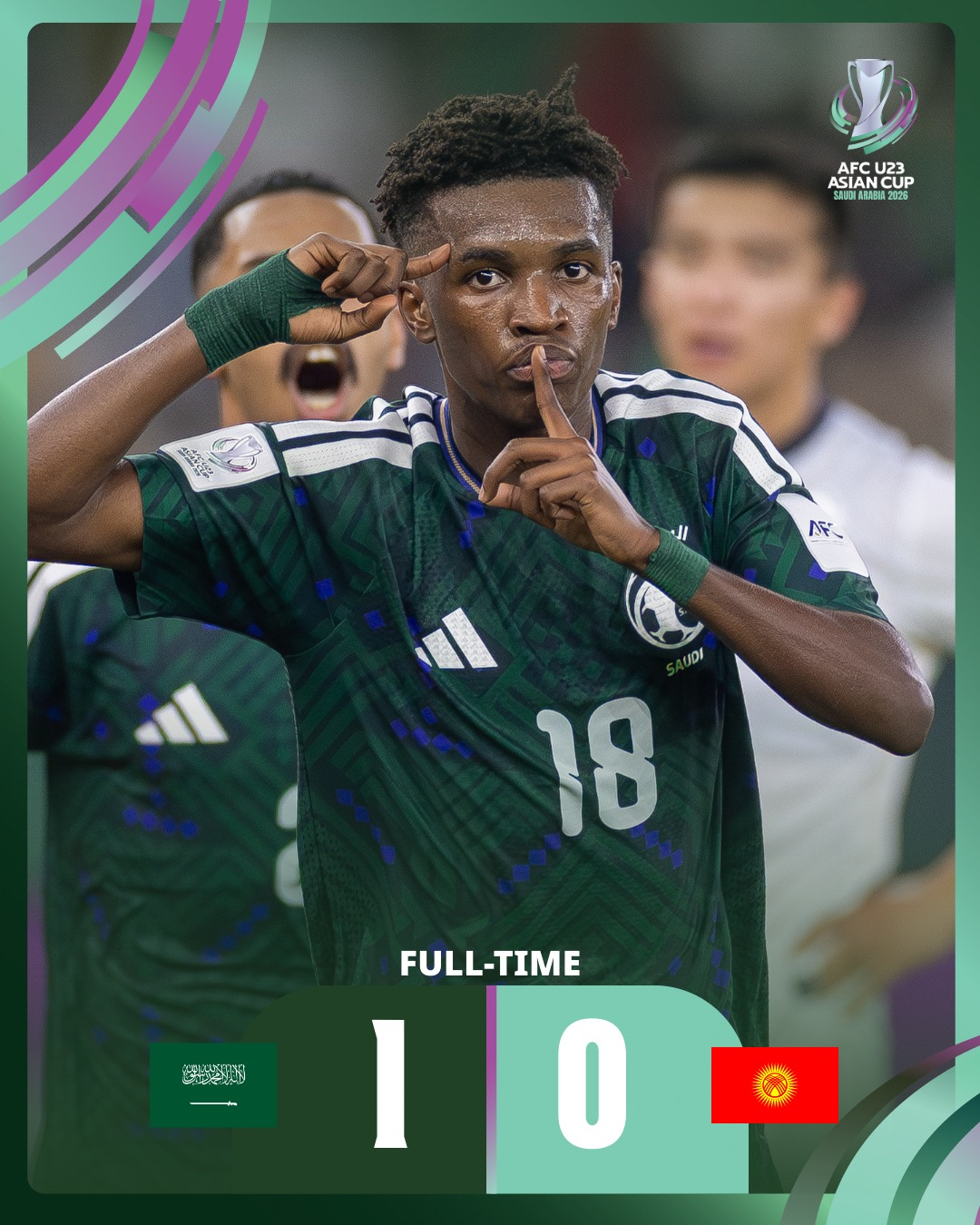 Video trận U23 Saudi Arabia 1-0 U23 Kyrgyzstan

