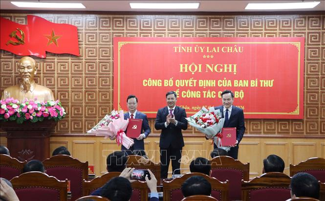 Đồng chí Nguyễn Tuấn Anh và Nguyễn Ngọc Vinh giữ chức Phó bí thư Tỉnh ủy Lai Châu