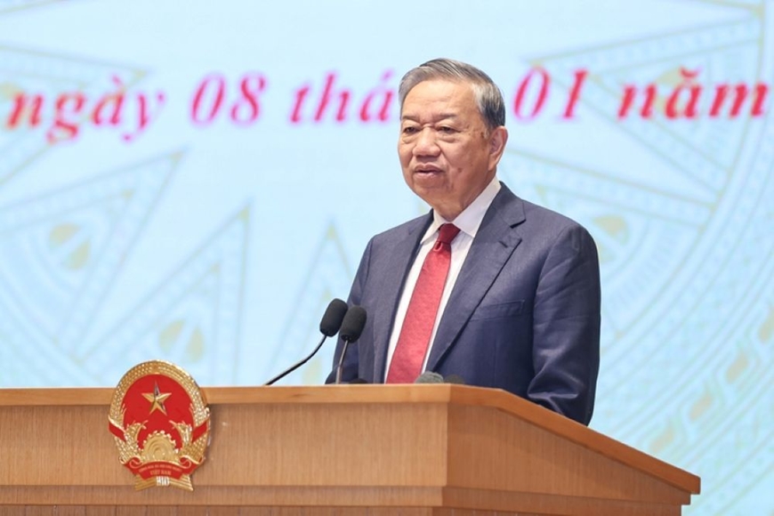 Ph&aacute;t biểu của Tổng B&iacute; thư T&ocirc; L&acirc;m tại Hội nghị tổng kết năm 2025, triển khai c&ocirc;ng t&aacute;c năm 2026 của Ch&iacute;nh phủ v&agrave; ch&iacute;nh quyền địa phương