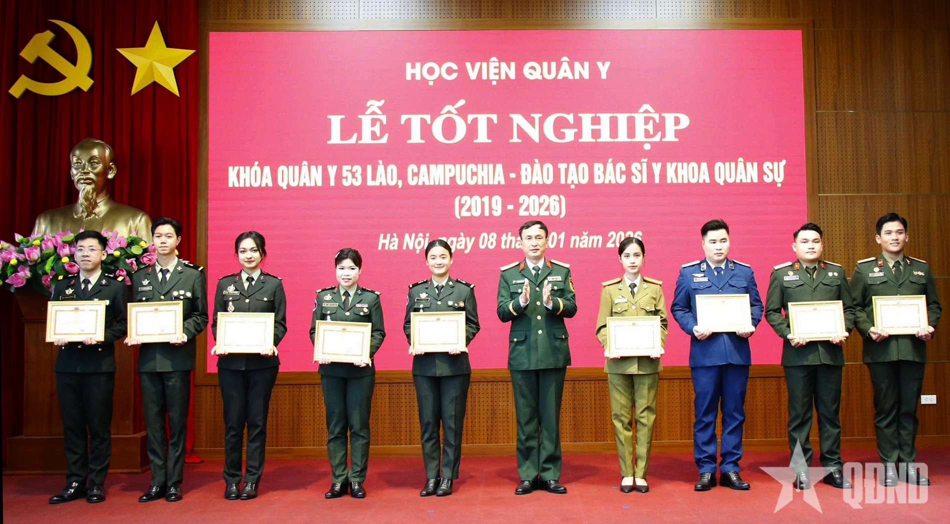 Học viện Quân y: Gắn kết đào tạo với Lào, Campuchia

