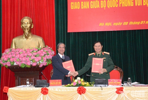 Hội nghị giao ban giữa Bộ Quốc phòng với Bộ Giáo dục và Đào tạo