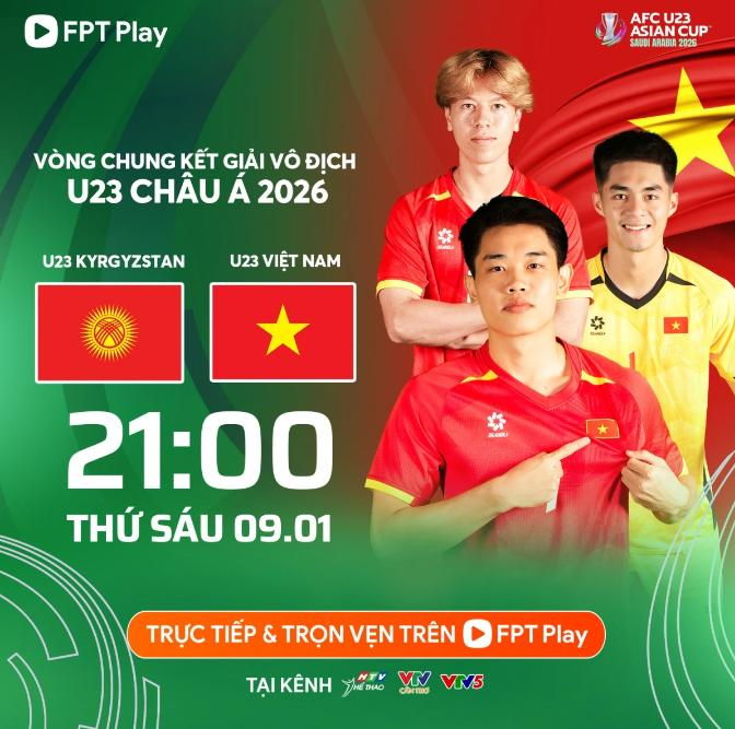 Link xem trực tiếp U23 Việt Nam gặp U23 Kyrgyzstan 21 giờ tối nay

