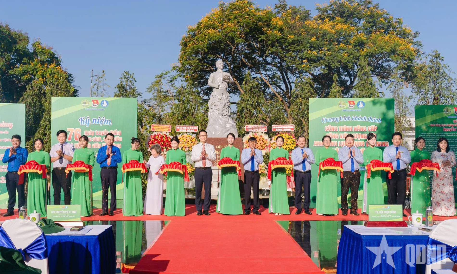 TP Hồ Chí Minh: Khánh thành công viên tượng đài Anh hùng LLVT nhân dân, liệt sĩ Nguyễn Thái Bình