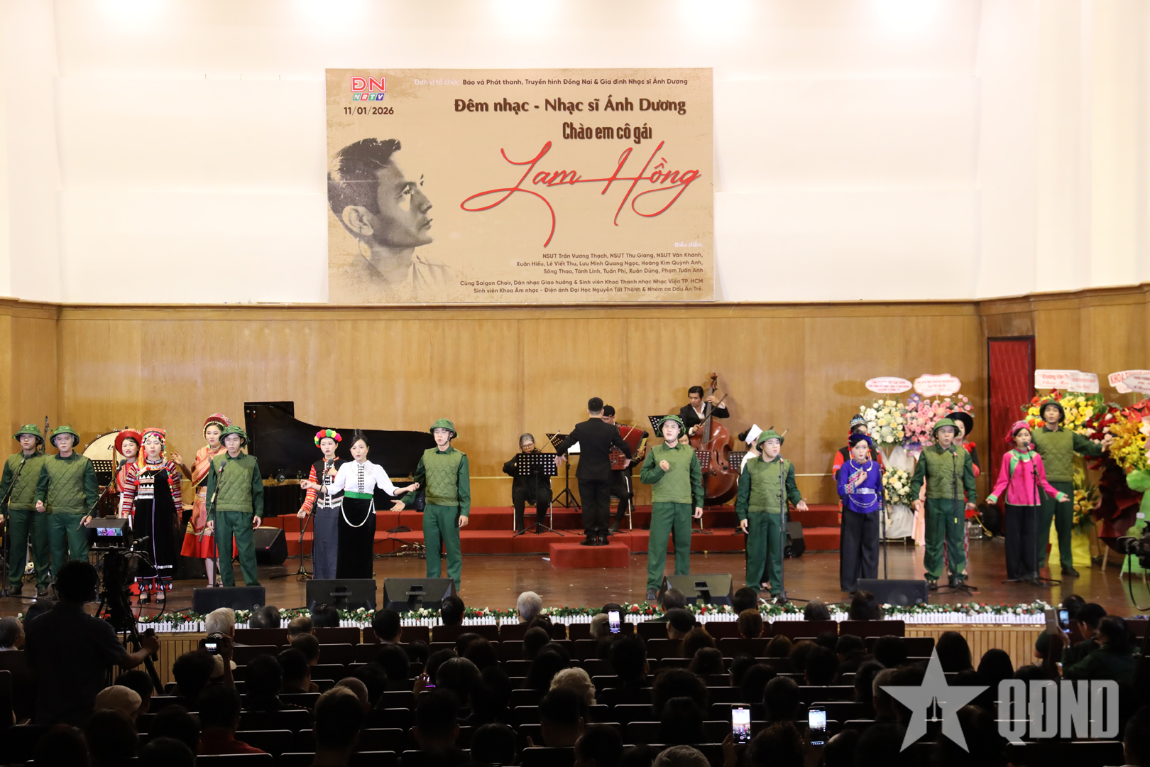 Hào hùng và sâu lắng đêm nhạc tưởng nhớ người sáng tác ca khúc “Chào em cô gái Lam Hồng”