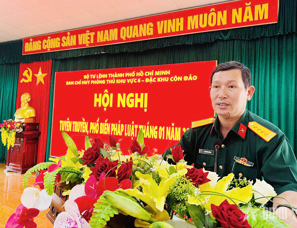 Tuyên truyền “Phòng, chống lừa đảo trên không gian mạng” cho cán bộ, chiến sĩ Côn Đảo