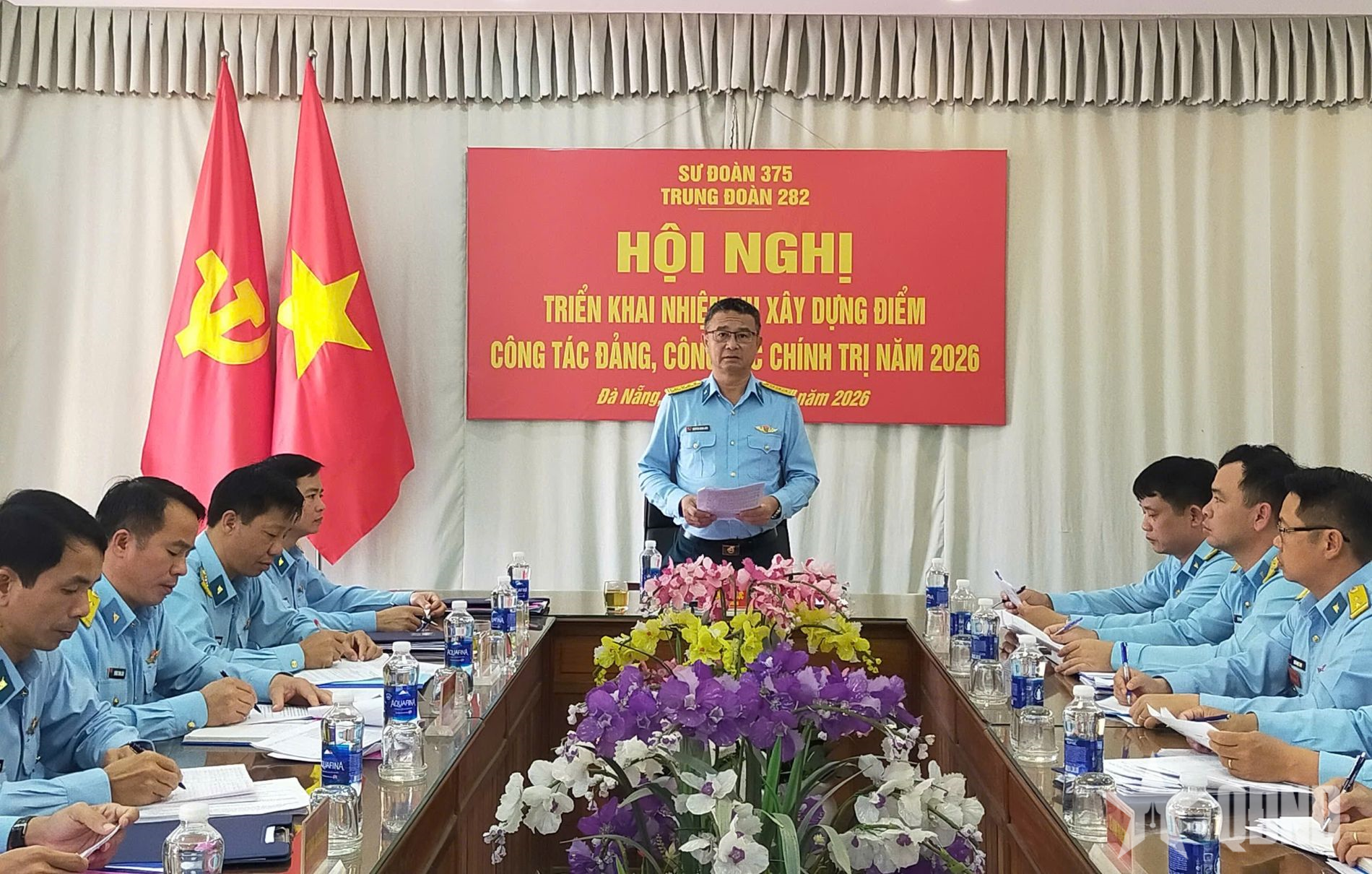 Trung đoàn Tên lửa 282 triển khai thực hiện tốt nhiệm vụ xây dựng điểm công tác Đảng, công tác chính trị