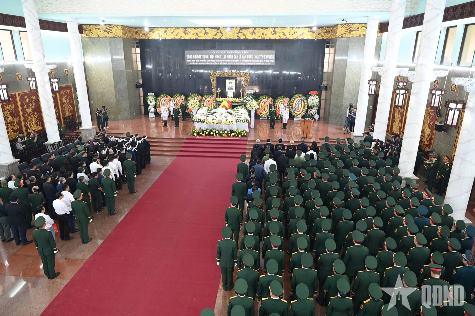 CẬP NHẬT: Cử hành trọng thể Lễ viếng, Lễ truy điệu đồng chí Đại tướng Lê Văn Dũng
