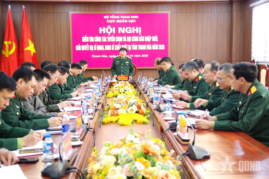 Bộ Tổng Tham mưu kiểm tra công tác tuyển quân năm 2026 tại Thanh Hóa