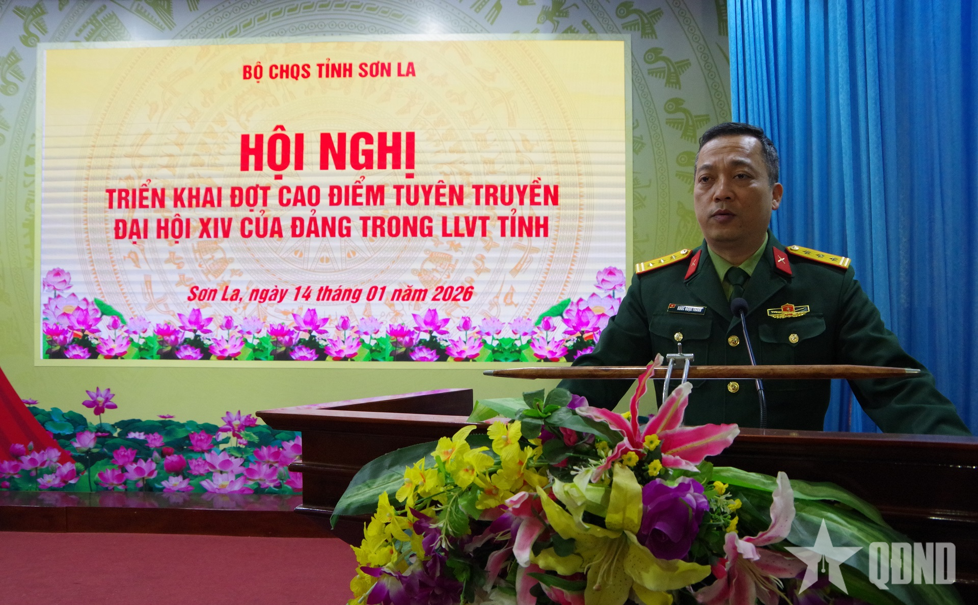 Bộ CHQS tỉnh Sơn La: Thực hiện tốt công tác tuyên truyền Đại hội XIV của Đảng