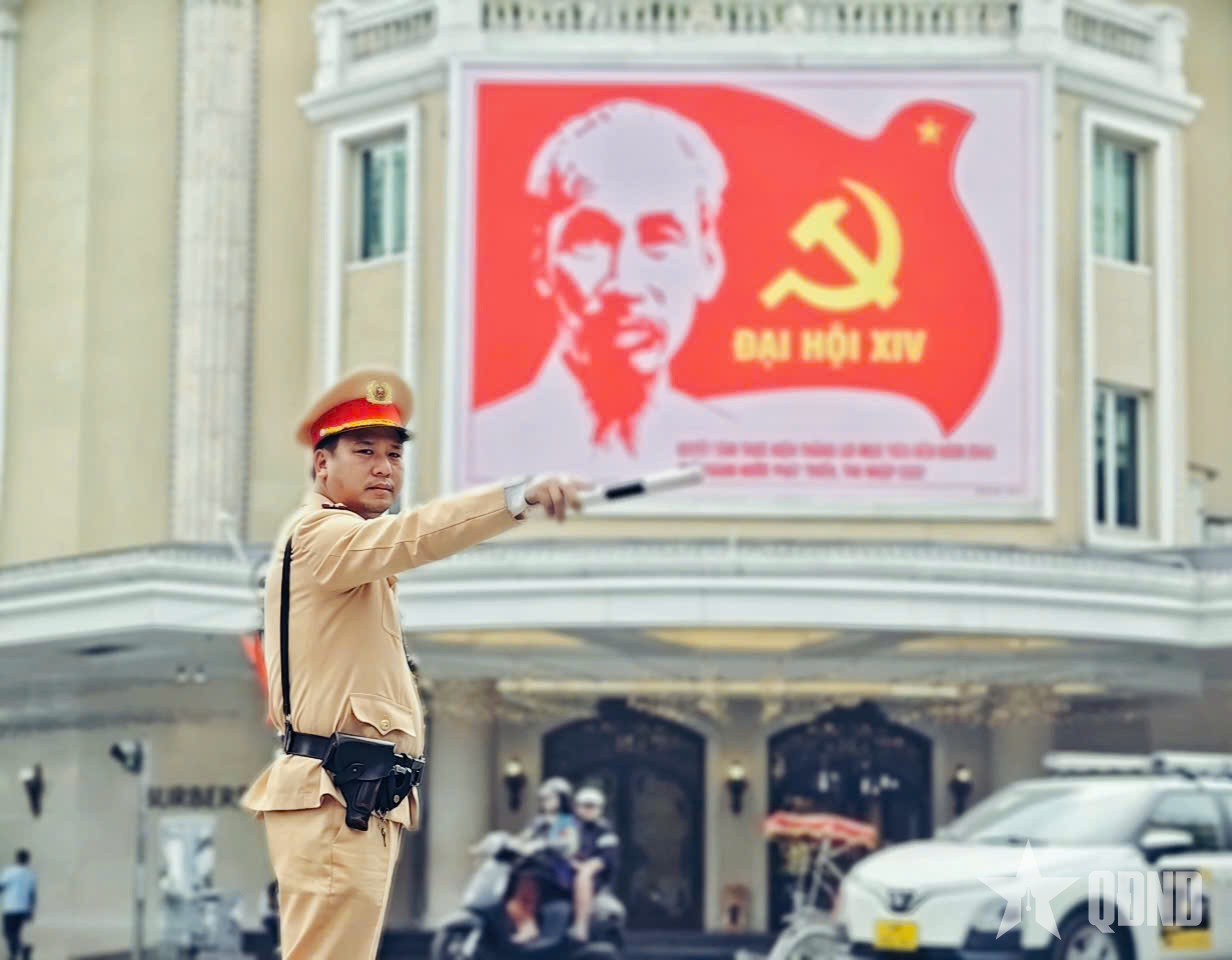 Tăng cường bảo đảm trật tự, an toàn giao thông phục vụ Đại hội Đảng